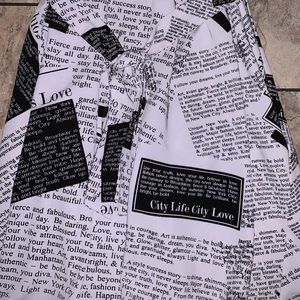New York & Company Dresses - Newspaper print 3/4 sleeve dress New York & Company Dresses - Newspaper print 3/4 sleeve dress